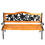 Costway 36178024 Park Garden Iron Hardwood Furniture Bench Porch Path Chair