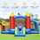 Costway 36405718 Inflatable Soccer Goal Ball Pit Bounce House Without Blower