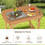 Costway 36471829 Outdoor Fir Wood Dining Table with 1.5 Inch Umbrella Hole