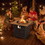 Costway 36504817 Square Propane Fire Pit Table with Lava Rocks and Rain Cover