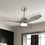 Costway 36548791 48 Inch Wood Ceiling Fan with LED Lights and 6 Speed Levels