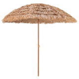 Costway 36921745 8 Feet Patio Thatched Tiki Umbrella Hawaiian Hula Beach Umbrella