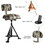 Costway 36925870 Swivel Hunting Chair Tripod Blind Stool with Detachable Backrest