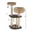 Costway 37029618 41 Inch Rattan Cat Tree with Napping Perch-Beige