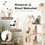 Costway 37158642 Multi-Level Cat Tree with Sisal Scratching Post-Beige