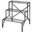 Costway 37541890 3-Tier Metal Plant Rack Garden Shelf in Stair Style