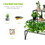 Costway 37541890 3-Tier Metal Plant Rack Garden Shelf in Stair Style
