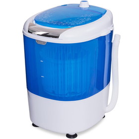 Costway 37582690 5.5 lbs Portable Semi Auto Washing Machine for Small Space