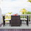 Costway 37869451 3 Pieces Cushioned Outdoor Wicker Patio Set with No Assembly Needed