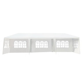 Costway 37954621 10 x 30 Feet Canopy Tent with 5 Removable Sidewalls for Party Wedding