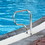 Costway 38267145 Stainless Steel Swimming Pool Hand Rail with Base Plate