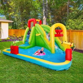 Costway 38524106 Inflatable Splash Jump Slide Water Bounce without Blower