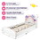 Costway 38916745 Kids Twin Size Upholstered Platform Wooden Bed with Rainbow Pattern