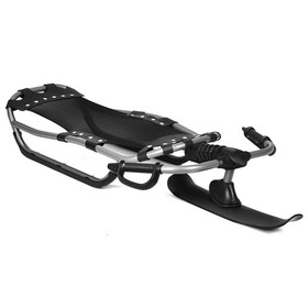 Costway 38964712 Snow Racer Sled with Textured Grip Handles and Mesh Seat