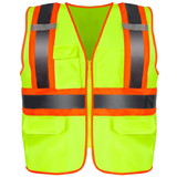 Costway 39145208 10 Pack High Visibility Reflective Safety Vest with Pockets and 2 inch Reflective Strips