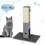 Costway 39175802 31 inch Tall Cat Scratching Post Claw Scratcher with Sisal Rope and 2 plush Ball-Gray
