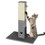 Costway 39175802 31 inch Tall Cat Scratching Post Claw Scratcher with Sisal Rope and 2 plush Ball-Gray