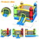 Costway 39741286 Kids Inflatable Bounce House with Slide and Ocean Balls Not Included Blower