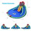 Costway 39805176 Kids Inflatable Water Slide Bounce House with Carrying Bag Without Blower