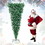 Costway 40896153 7.5 Feet Pre-Lit Snowy Upside Down Christmas Tree 1100 Tips