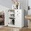 Costway 41637859 2-Door Free-standing Kitchen Sideboard with Adjustable Shelves-White