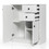 Costway 41637859 2-Door Free-standing Kitchen Sideboard with Adjustable Shelves-White