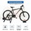 Costway 41753896 Magnetic Exercise 8 levels of Resistance Indoor Bicycle