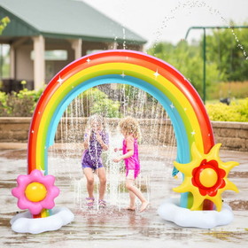 Costway 41832067 Summer Outdoor Inflatable Rainbow Sprinkler