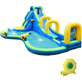 Costway 41908276 Multifunctional Inflatable Water Bounce with Blower