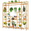 Costway 42098517 9-Tier Bamboo Plant Stand with Hanging Rack