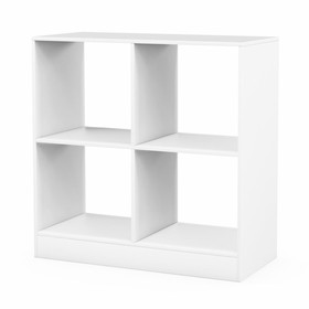 Costway 42193785 4-Cube Kids Bookcase with Open Shelves