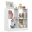 Costway 42193785 4-Cube Kids Bookcase with Open Shelves