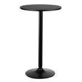 Costway 43285970 24 Inch Modern Style Round Cocktail Table with Metal Base and MDF Top
