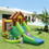 Costway 43791625 Kids Inflatable Jungle Bounce House Castle including Bag Without Blower