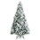 Costway 43951782 6 Feet Snow Flocked Christmas Tree with Pine Cone and Red Berries