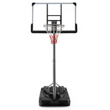Costway 43972851 Basketball Hoop with 5.4-6.6FT Adjustable Height and 50