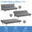 Costway 45762981 3-Seat Convertible Sofa Bed with High-Density Sponge for Living Room