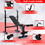 Costway 46218597 Adjustable Weight Bench and Barbell Rack Set with Weight Plate Post