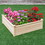 Costway 46397250 Wooden Square Garden Vegetable Flower Bed
