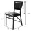 Costway 46802915 Set of 2 Metal Folding Dining Chair with Space Saving Design