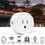 Costway 47312659 4 Pieces Smart Sockets Mini Wifi Smart Plug Outlet