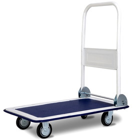 Costway 47823519 330 lbs Platform Cart Dolly Foldable Warehouse Push Hand Truck