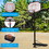 Costway 48273596 43 Inch Indoor/Outdoor Height Adjustable Basketball Hoop