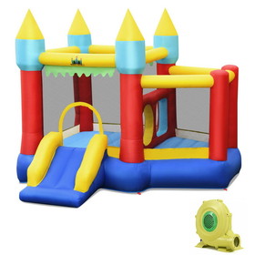 Costway 48315029 Kid's Inflatable Bouncer with Jumping Area and 480W Blower