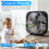 Costway 48537602 20 Inch Box Portable Floor Fan with 3 Speed Settings and Knob Control-Black
