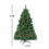 Costway 49327568 4.5 Feet Pre-lit Hinged Christmas Tree with 300 LED Lights