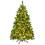 Costway 49327568 4.5 Feet Pre-lit Hinged Christmas Tree with 300 LED Lights