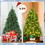 Costway 49327568 4.5 Feet Pre-lit Hinged Christmas Tree with 300 LED Lights