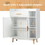 Costway 50927831 Floor Storage Cabinet Free Standing Cupboard Chest