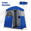 Costway 51230469 Double-Room Camping Toilet Tent with Floor and Portable Storage Bag-Blue